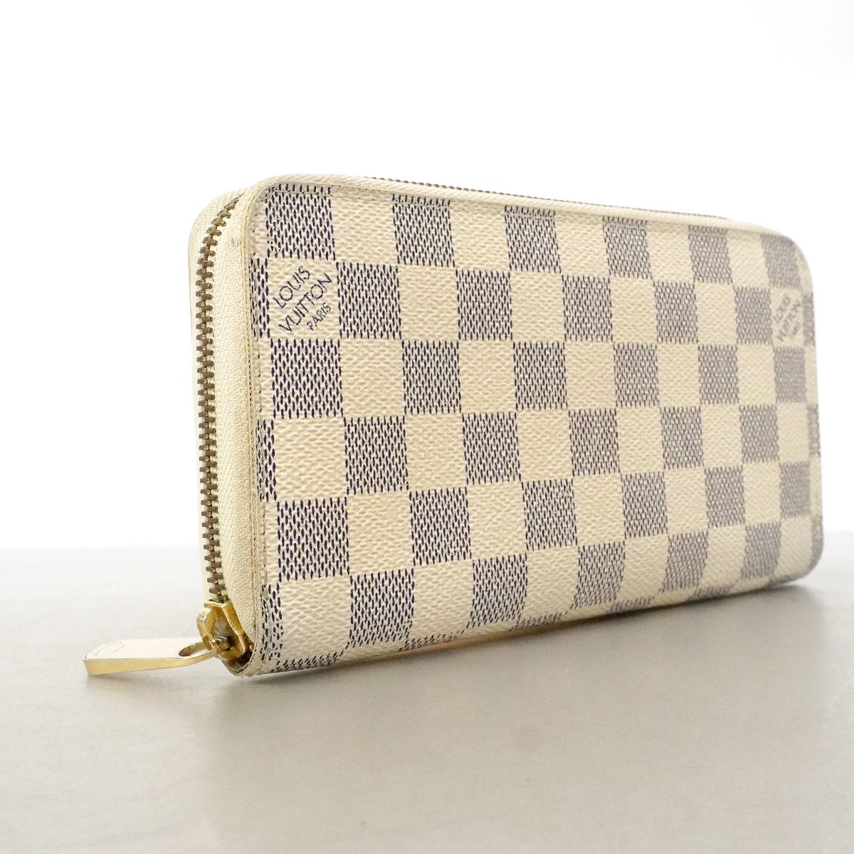 Louis Vuitton Wallet Damier Azur Zippy White — view 2