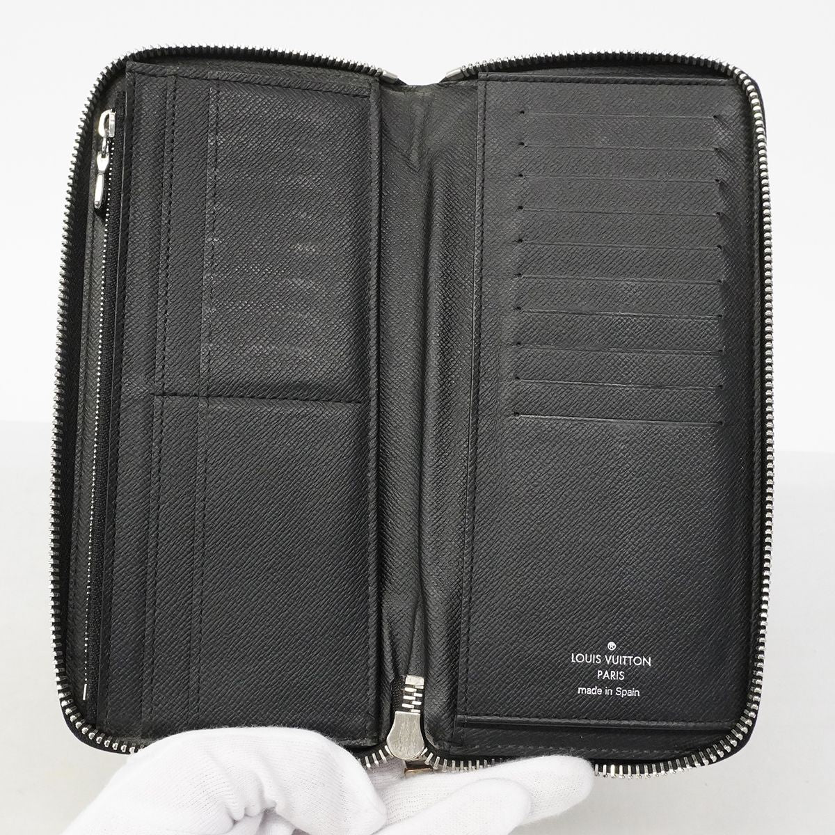 Louis Vuitton Wallet Damier Graphite Zippy Walletvertical Gray Black — view 4