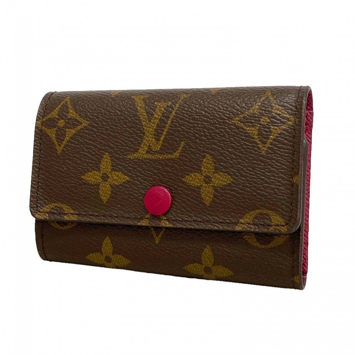 Louis Vuitton Key Case Monogram Multicles 6 Brown Fuchsia Key Holder