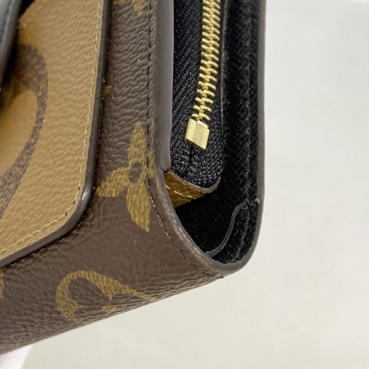 Louis Vuitton Wallet Monogram Giant Reverse Portefeuille Juliette Brown — view 5