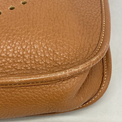 Hermes Shoulder Bag Taurillon Clemence Gold Silver — view 6