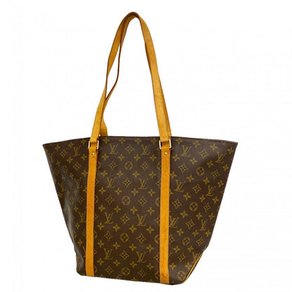 Louis Vuitton Shoulder Bag Monogram Sac Shopping Brown