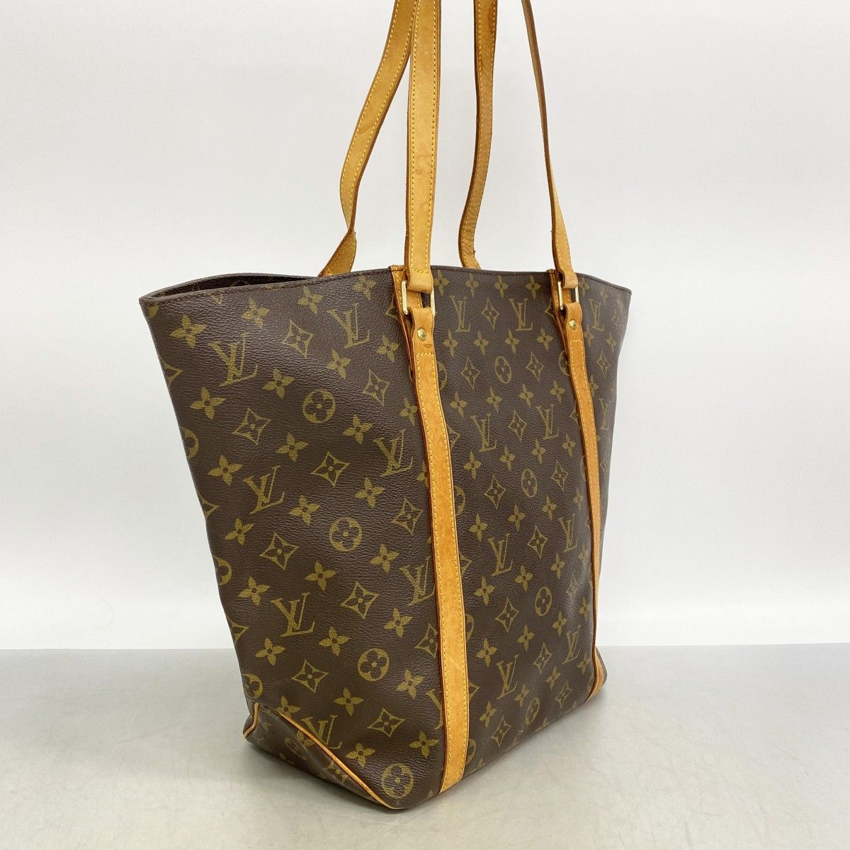 Louis Vuitton Shoulder Bag Monogram Sac Shopping Brown — view 2