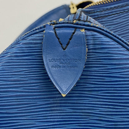 Louis Vuitton Boston Bag Epi Keepall 60 Blue — view 5
