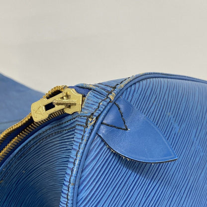 Louis Vuitton Boston Bag Epi Keepall 60 Blue — view 6