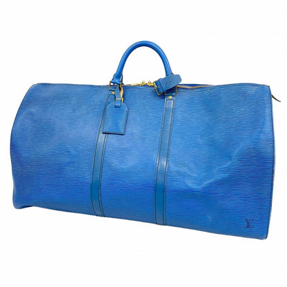 Louis Vuitton Boston Bag Epi Keepall 60 Blue