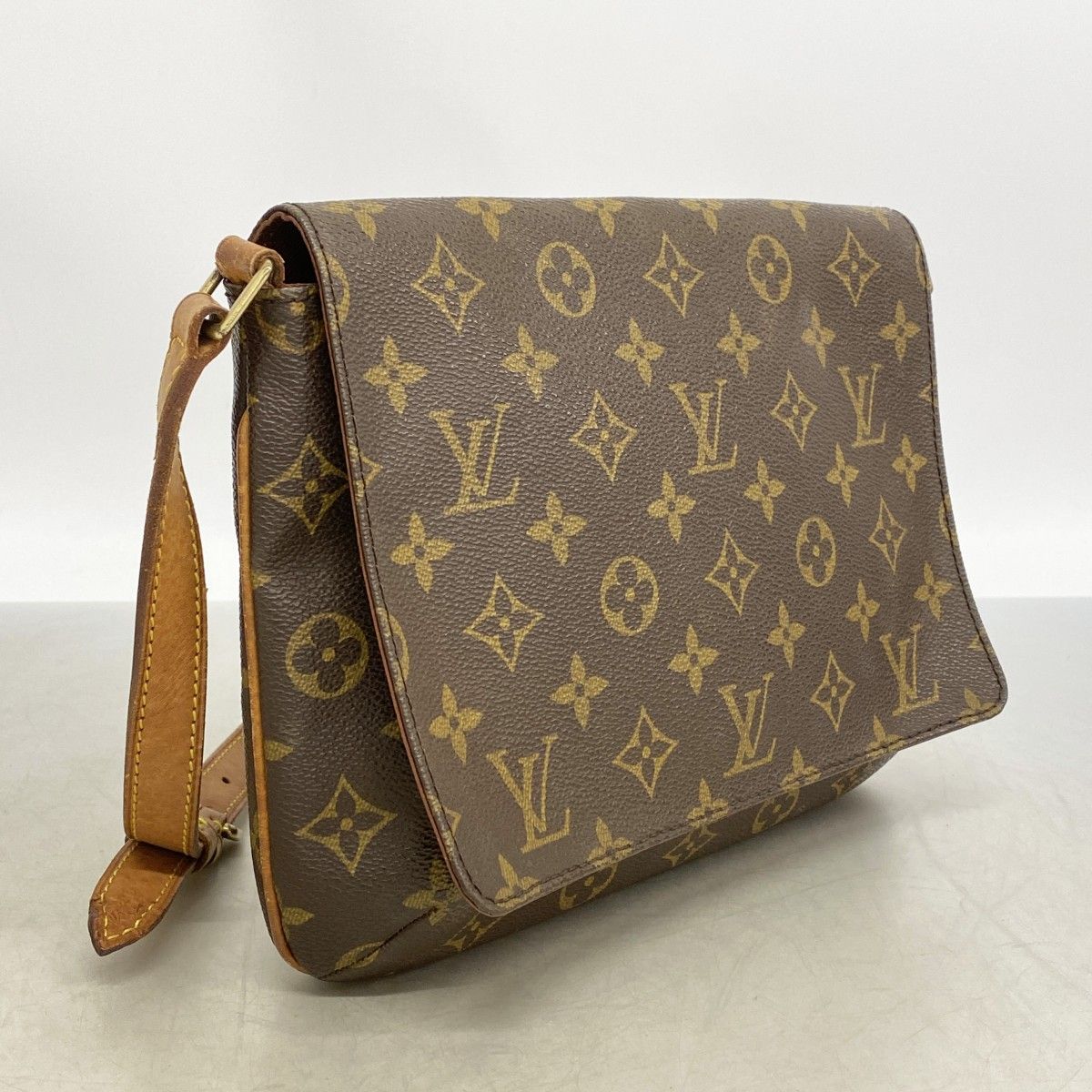 Louis Vuitton Shoulder Bag Monogram Musette Tango Short Strap Brown — view 2