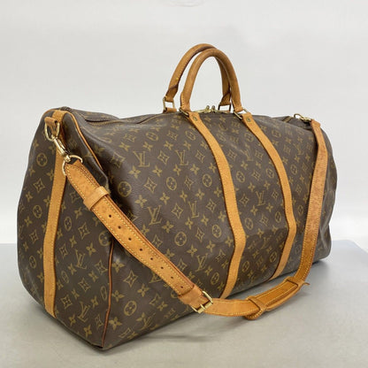 Louis Vuitton Boston Bag Monogram Keepall Bandouliere 60 Brown — view 2