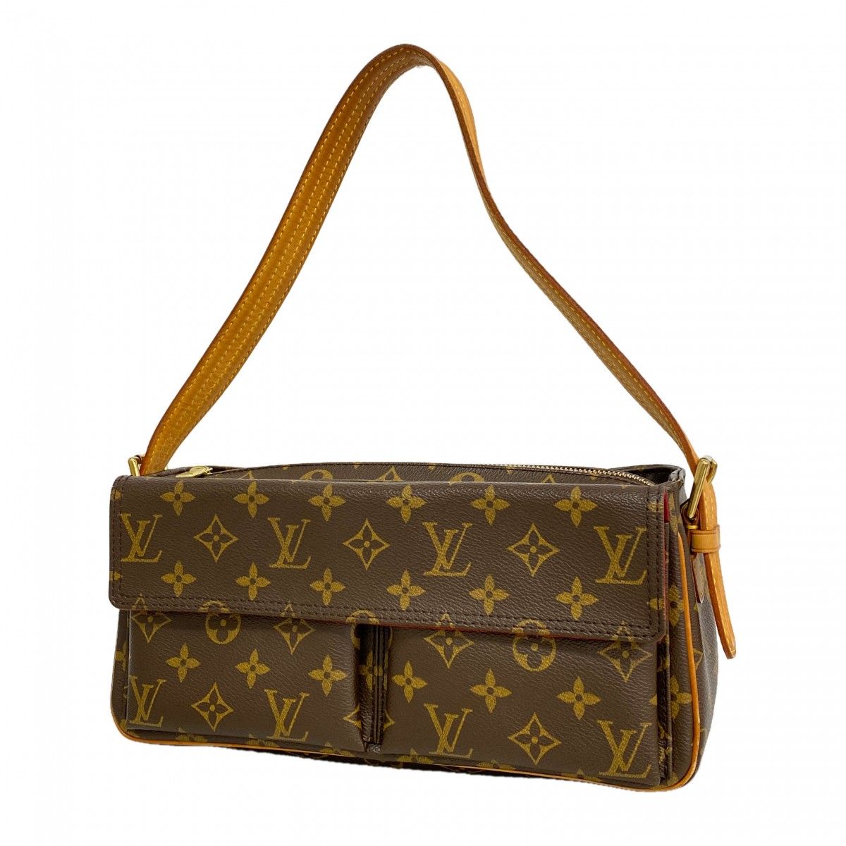 Louis Vuitton Shoulder Bag Monogram Viva Cite MM Brown