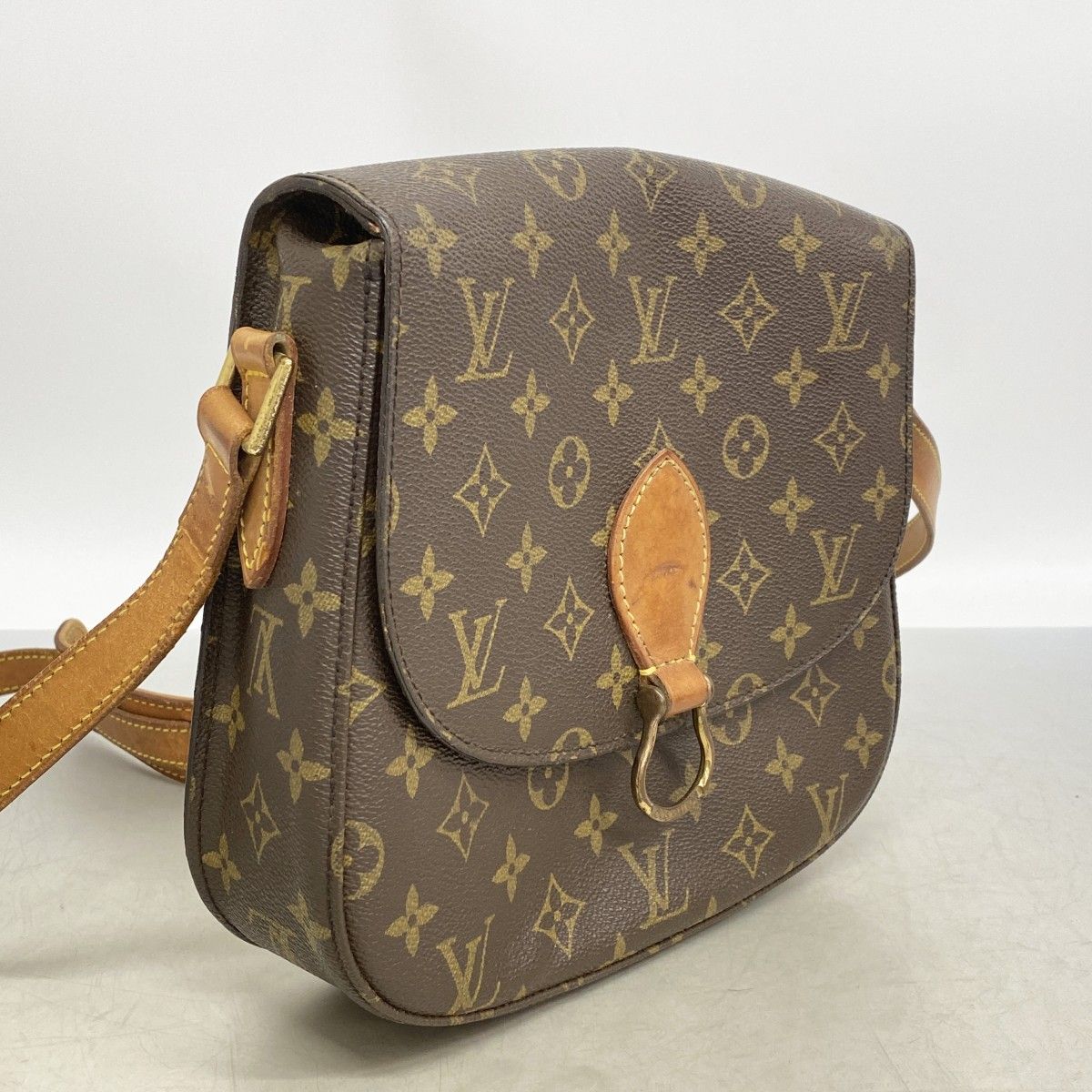 Louis Vuitton Shoulder Bag Monogram Saint Cloud GM Brown — view 2