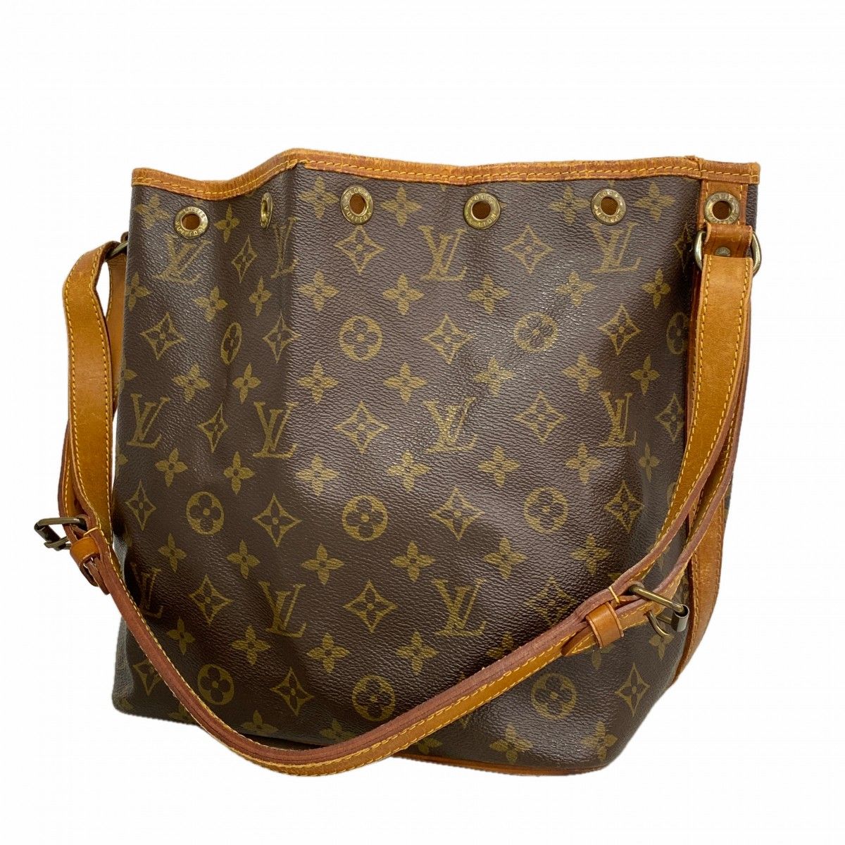 Louis Vuitton Shoulder Bag Monogram Petit Noe Brown