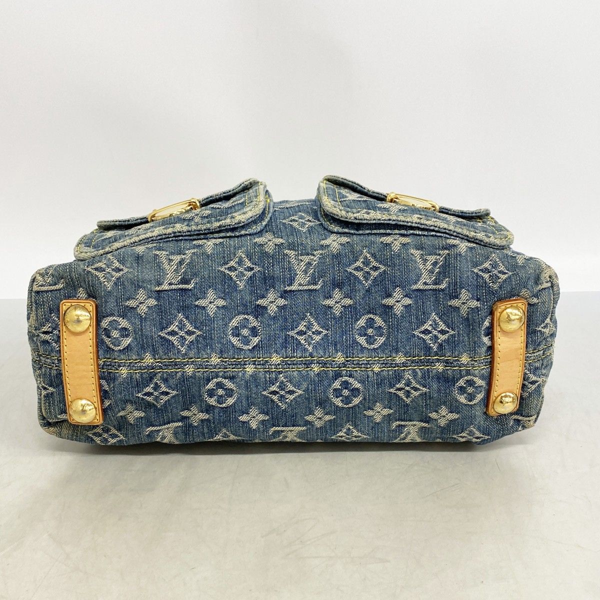 Louis Vuitton Handbag Monogram Denim PM Blue 2-Way — view 3
