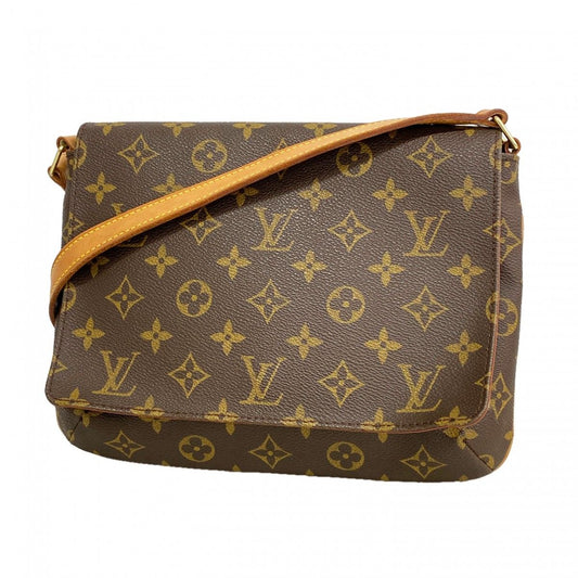 Louis Vuitton Shoulder Bag Monogram Musette Tango Short Strap Brown