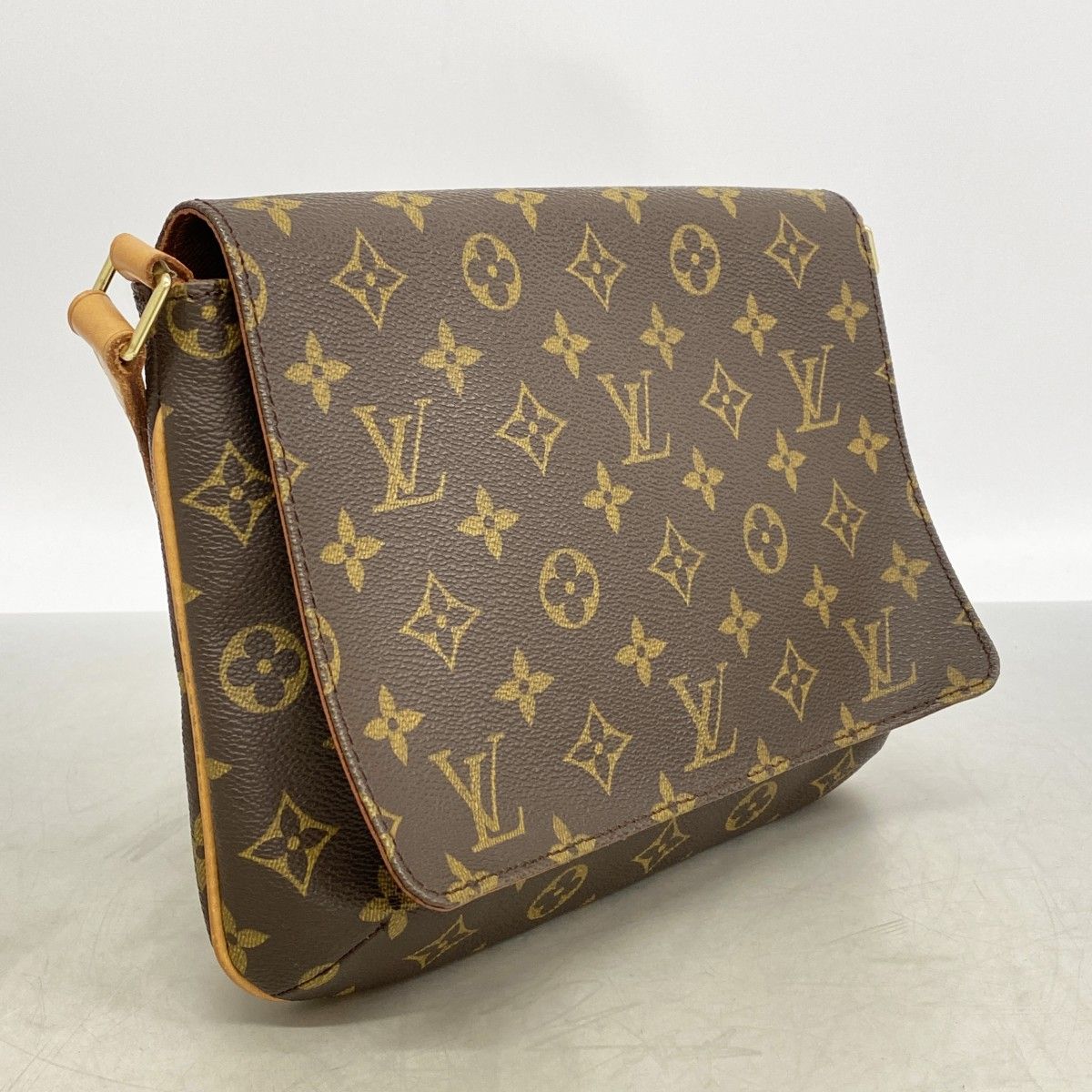 Louis Vuitton Shoulder Bag Monogram Musette Tango Short Strap Brown — view 2