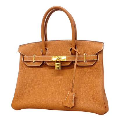 Hermes Handbag Birkin 30 Togo Gold