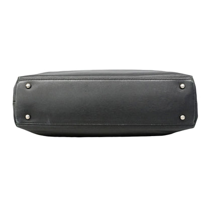 Chanel Handbag Quilted Leather Black Silver 2-Way — view 3