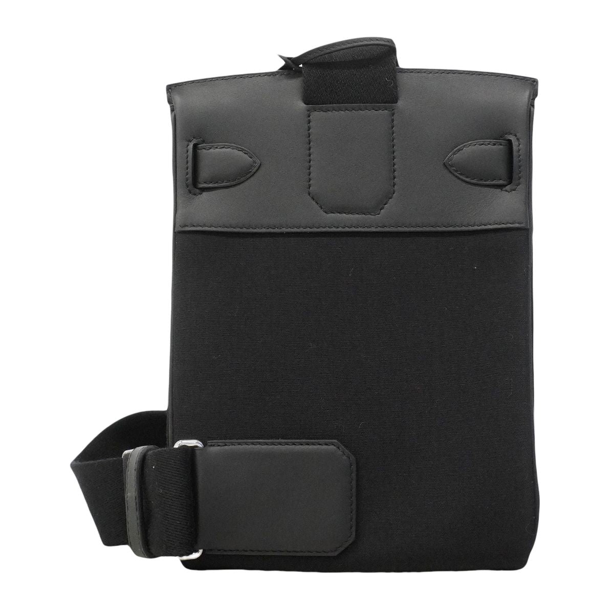 Hermes Belt Bag Kelly Hac a Dos PM Swift Toile Officier Black Silver — view 7