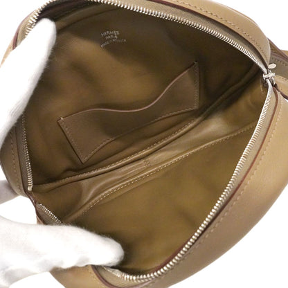Hermes Shoulder Bag in the Loop Swift Etoupe Silver — view 4