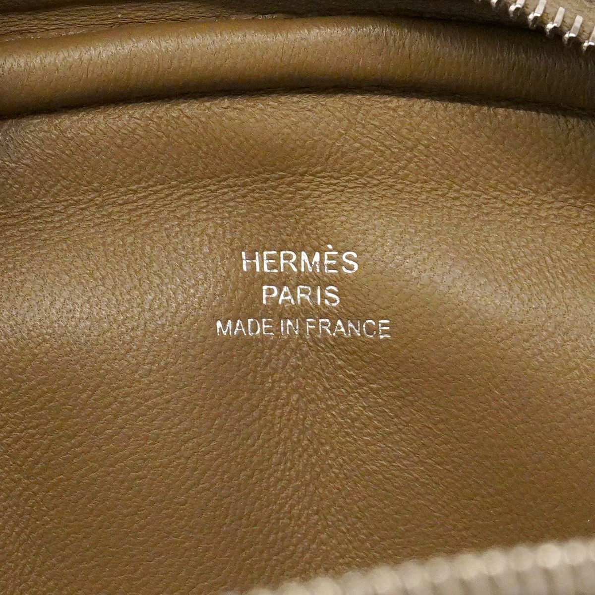 Hermes Shoulder Bag in the Loop Swift Etoupe Silver — view 5