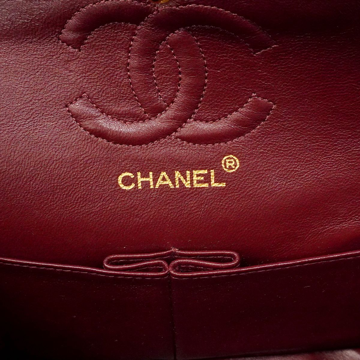 Chanel Shoulder Bag Quilted Lambskin Black Gold — view 5