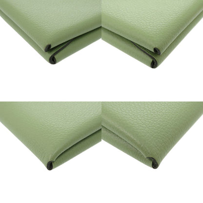 Hermes Calvi Duo Chevre Vert Cricket Card Case Green — view 3
