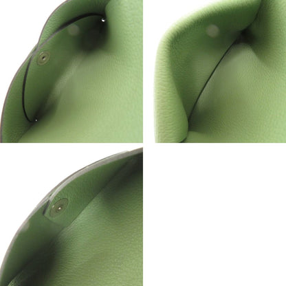 Hermes Calvi Duo Chevre Vert Cricket Card Case Green — view 6