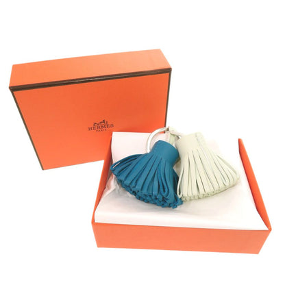 Hermes Carmen Unodos Anyomiro Vert Fizz Key Holder Blue — view 2
