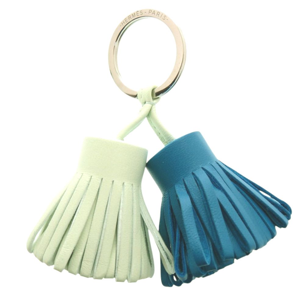 Hermes Carmen Unodos Anyomiro Vert Fizz Key Holder Blue