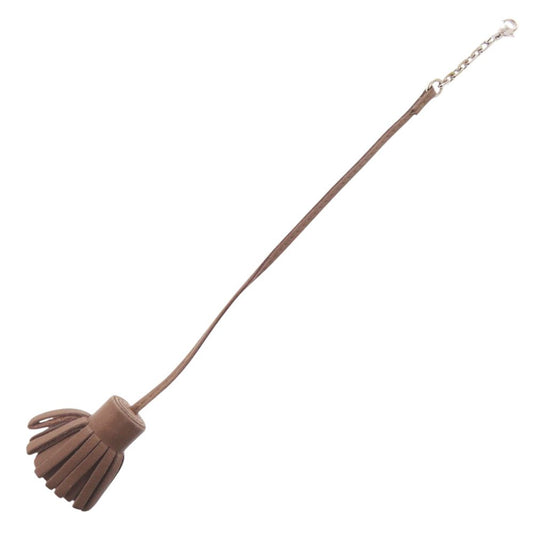 Hermes Carmencita Grand Pom 20 Agno Milo Etoupe Key Holder Brown