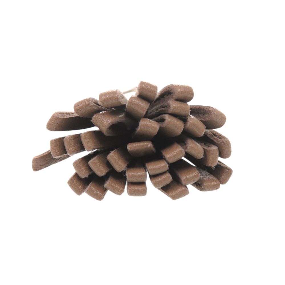 Hermes Carmencita Grand Pom 20 Agno Milo Etoupe Key Holder Brown — view 3