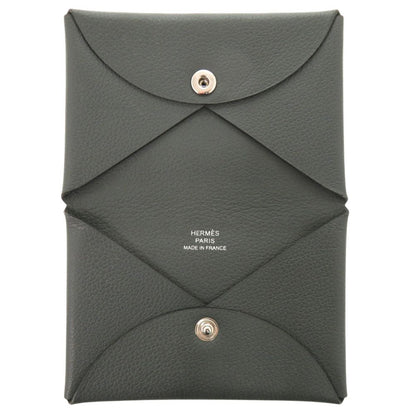 Hermes Calvi Ever Color Vert Green Card Case — view 5