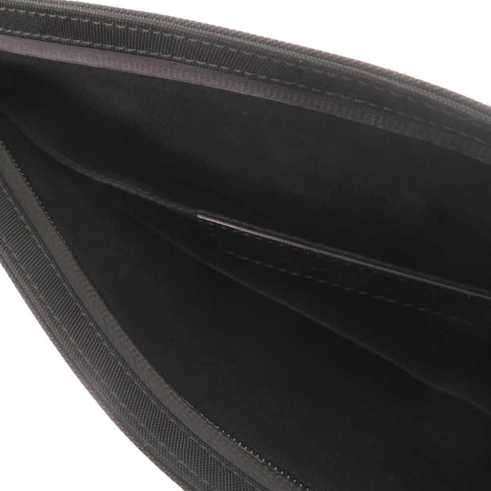 Balenciaga Logo Nylon Black Pouch Clutch — view 6