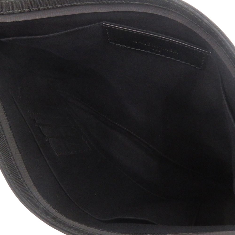 Balenciaga Logo Nylon Black Pouch Clutch — view 4