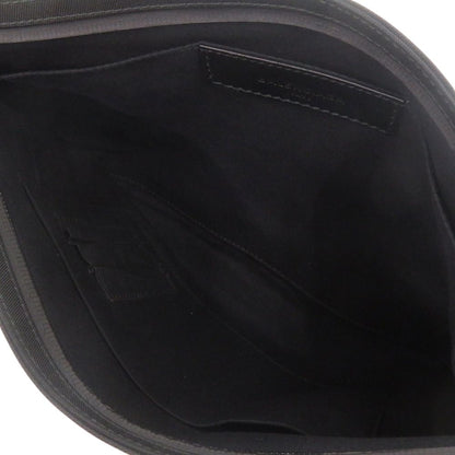 Balenciaga Logo Nylon Black Pouch Clutch — view 4