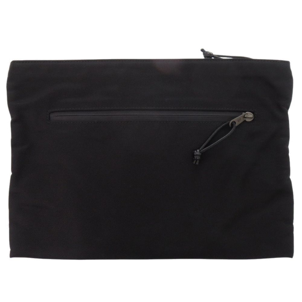 Balenciaga Logo Nylon Black Pouch Clutch — view 2