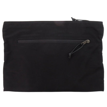 Balenciaga Logo Nylon Black Pouch Clutch — view 2