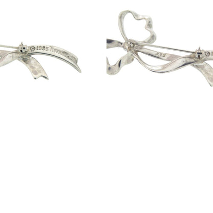 Tiffany & Co Ribbon Brooch 925 Sterling Silver — view 4