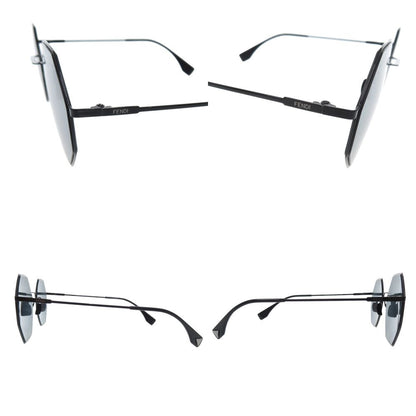 Fendi Octagon Mirror Lens S Metal Black Sunglasses Eyewear — view 6