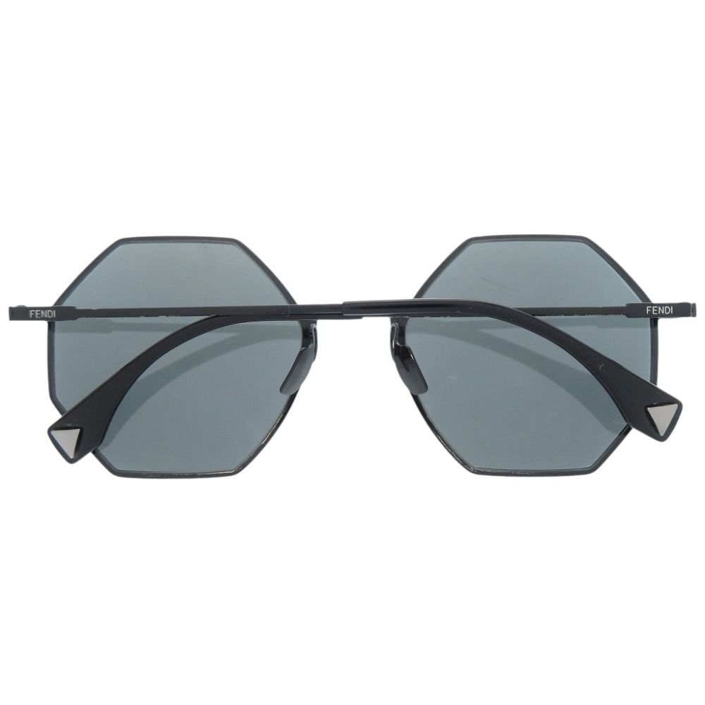 Fendi Octagon Mirror Lens S Metal Black Sunglasses Eyewear — view 3