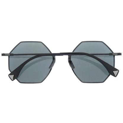 Fendi Octagon Mirror Lens S Metal Black Sunglasses Eyewear — view 3