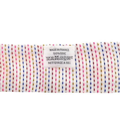 Hermes Twilly Chevalo Scope Neon Scarf Silk Blanc — view 4