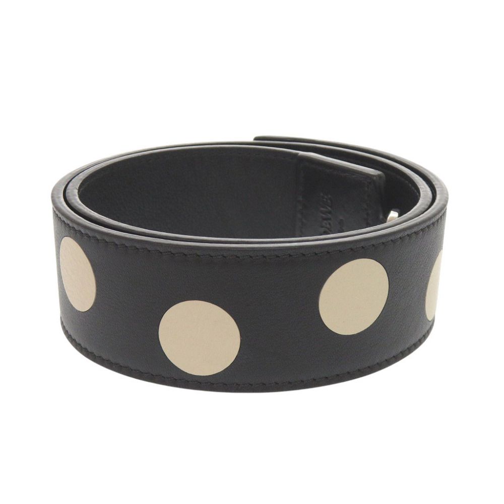 Loewe Dot Pattern Leather Black Shoulder Strap — view 3