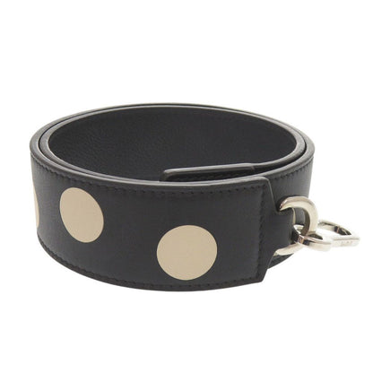 Loewe Dot Pattern Leather Black Shoulder Strap