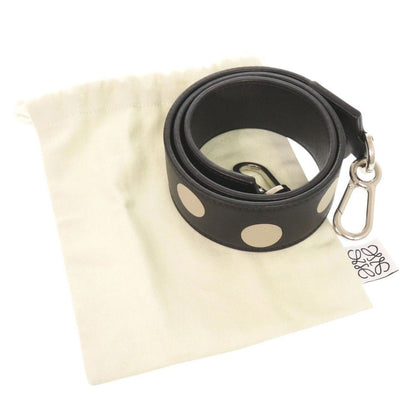 Loewe Dot Pattern Leather Black Shoulder Strap — view 2