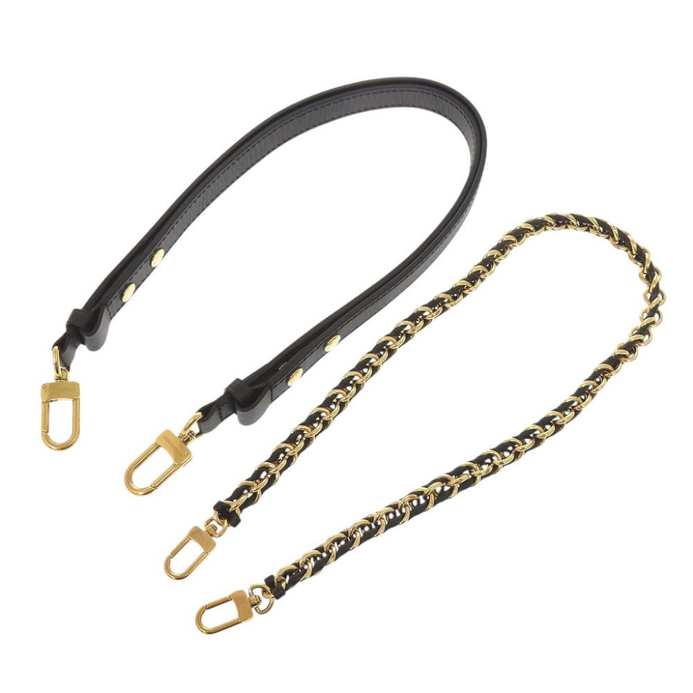 Louis Vuitton Multi Pochette Strap Leather Black Shoulder