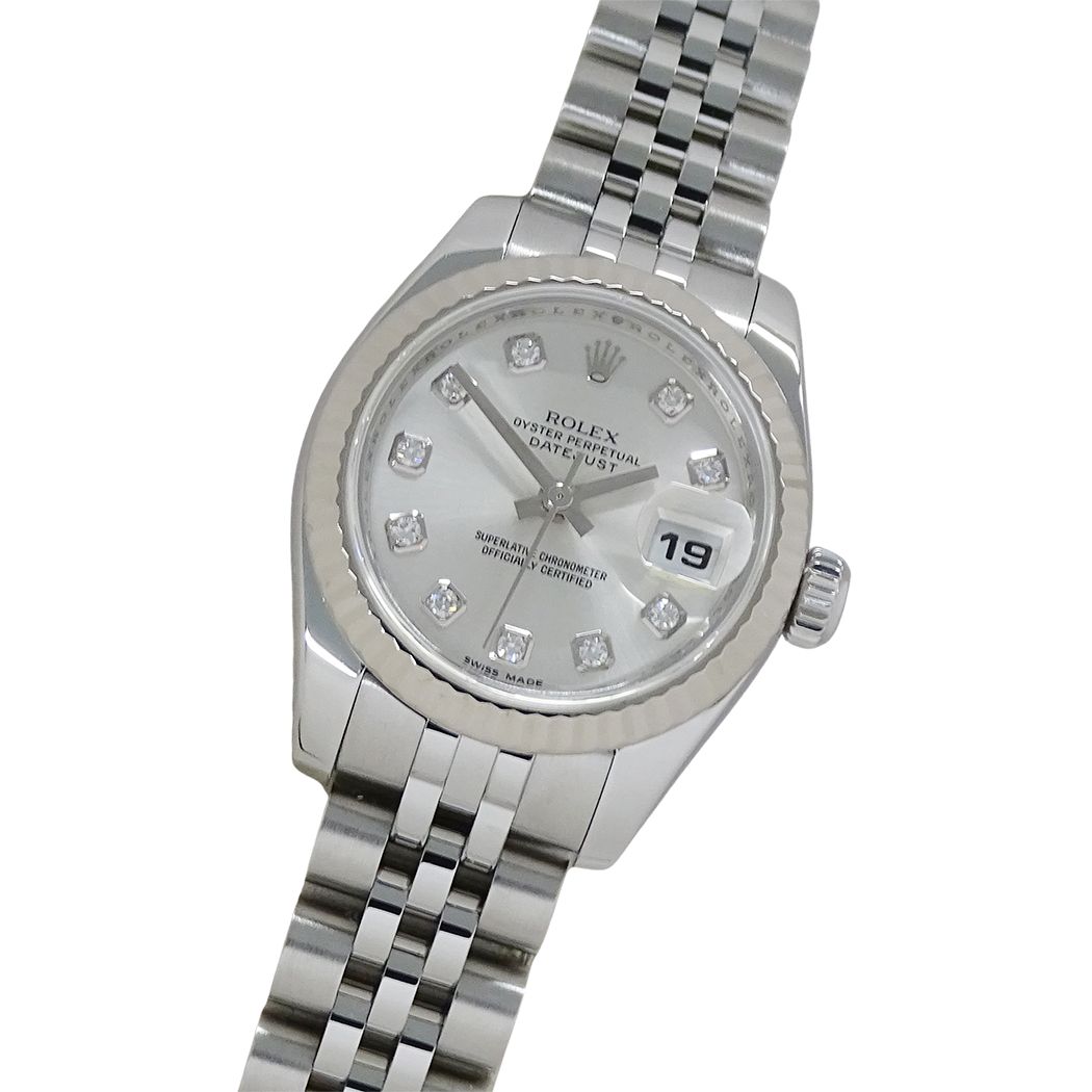 Rolex Datejust Watch Diamond Automatic Stainless SS White Gold WG