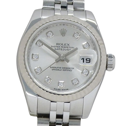 Rolex Datejust Watch Diamond Automatic Stainless SS White Gold WG — view 2