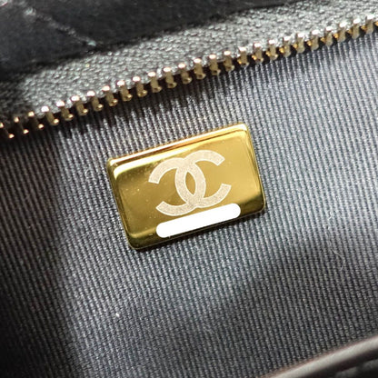 Chanel Mini Bow Bag Lambskin Black Gold — view 7