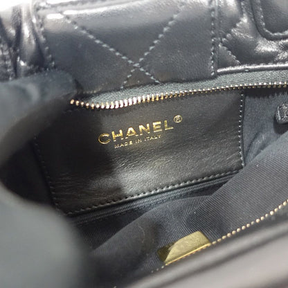 Chanel Mini Bow Bag Lambskin Black Gold — view 5