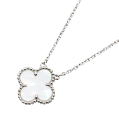 Van Cleef & Arpels Necklace Vintage Alhambra Mother of Pearl 18K White Gold